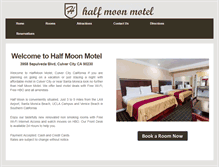 Tablet Screenshot of motelhalfmoon.com